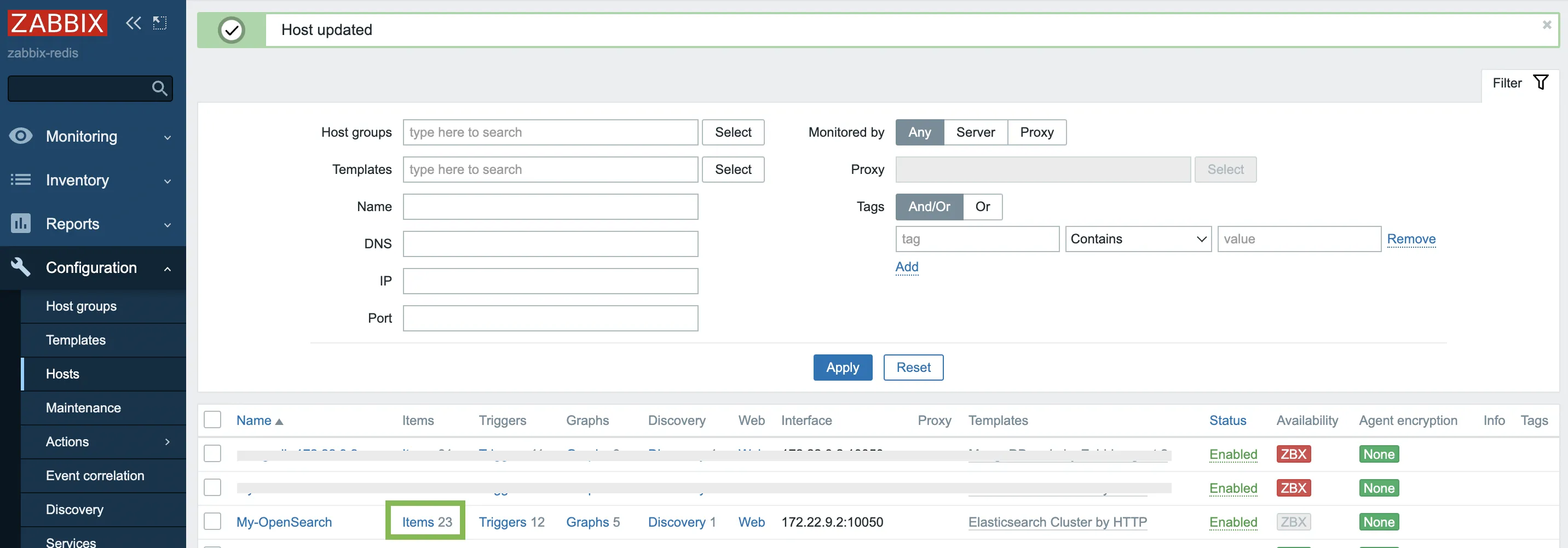 zabbix config items1