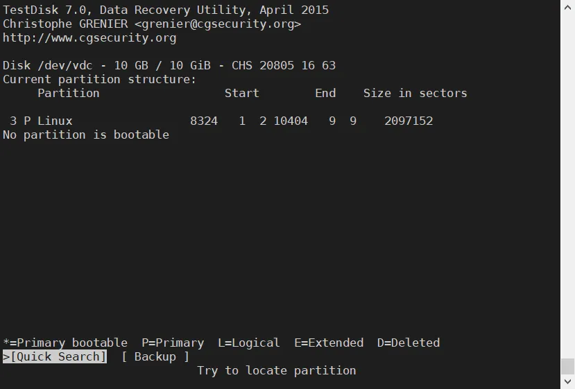 faq linux restore partition 6