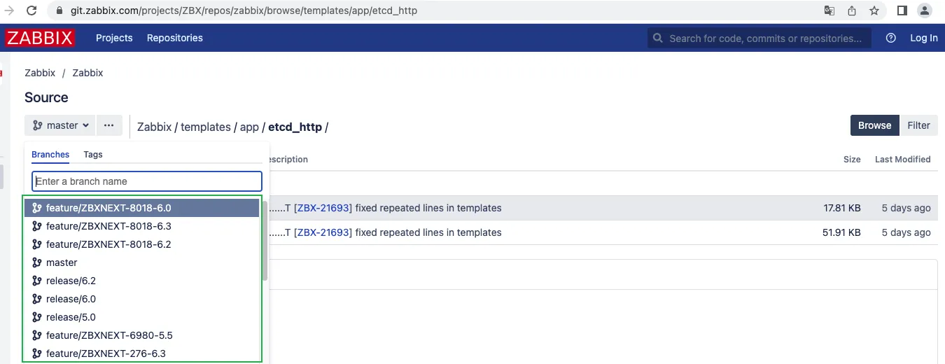 download zabbix tmp